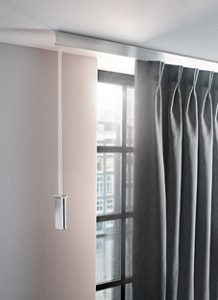 Interstil Innenlaufschiene edelstahl weiß flach rechteckig Decke Schnurzug Aluminium